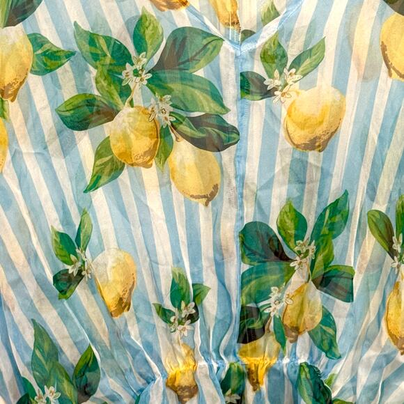 Cheerful West Loop Lemons and Stripes Cover Up - Picture 4 of 5